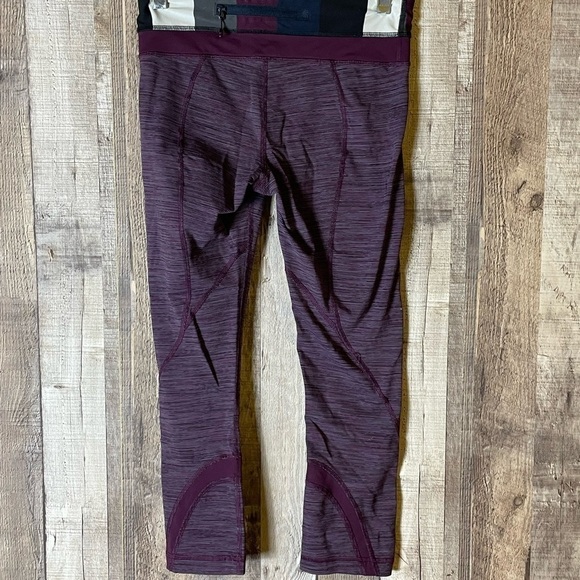 Lululemon Inspire Crop II Wee Are From Space Plum - Picture 7 of 10